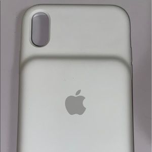 White iPhone XR apple charging case